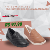 Mule Feminino Ortopédica Peluciada Modare | Últimas 30 Unidades Disponíveis